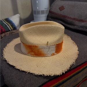 Nick Fouquet Cream and Orange Hat
